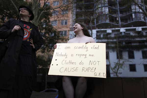 Slutwalk rally in Sydney